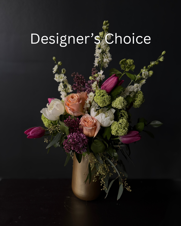 Floral arrangement in a vase